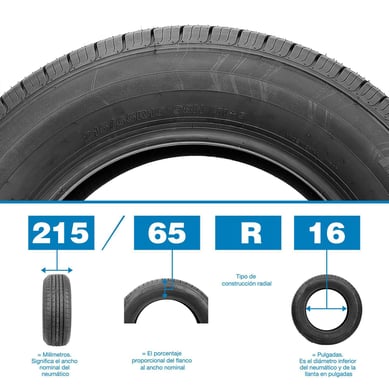 Neumtico para Automvil 215/65 Aro 16 98 IC / 750 kg H GSRT020