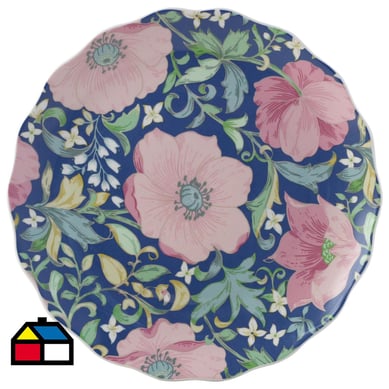 Plato 26,5 cm porcelana flores