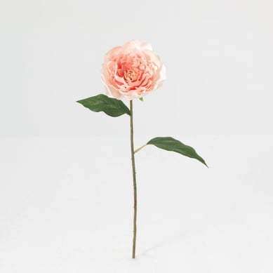 Vara flor artificial peonia naranja 54 cm