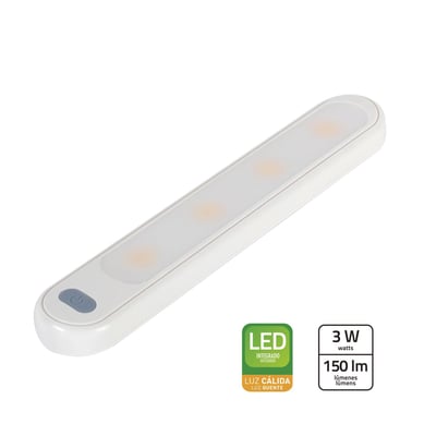 Luz led undercabinet bateria blanco