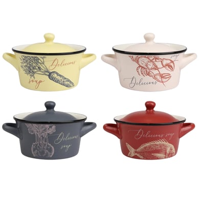 Bowl con tapa 12.7 cm diseo surtido