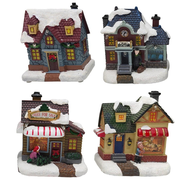 Casa nevada surtida animado iluminado Sodimac Falabella