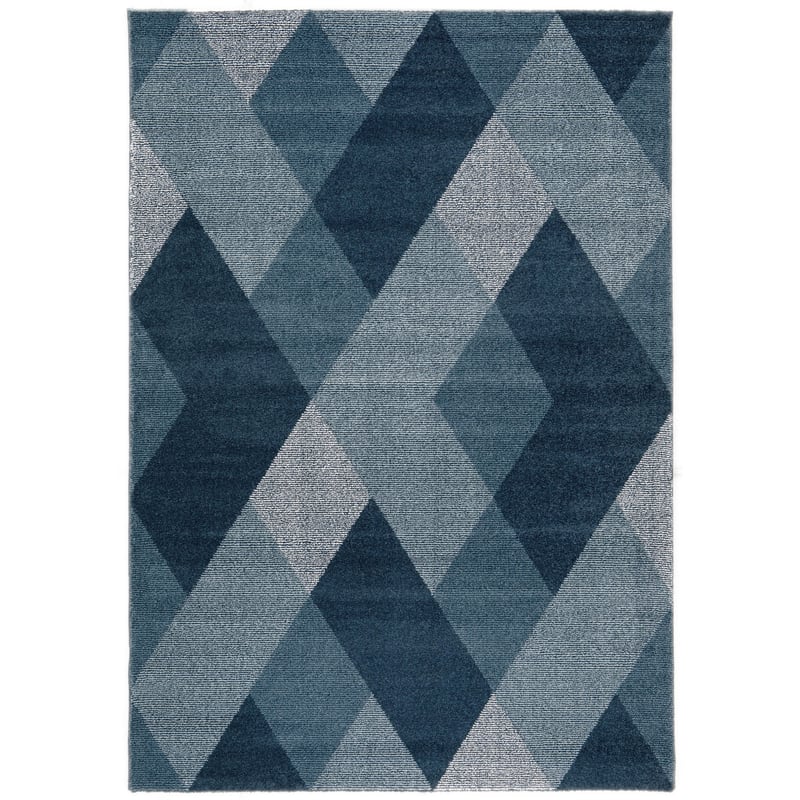 Bajada Elle geo 60x115 cm Azul | Sodimac - Falabella