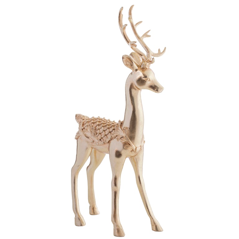 Reno parado dorado 40 cm Sodimac Falabella