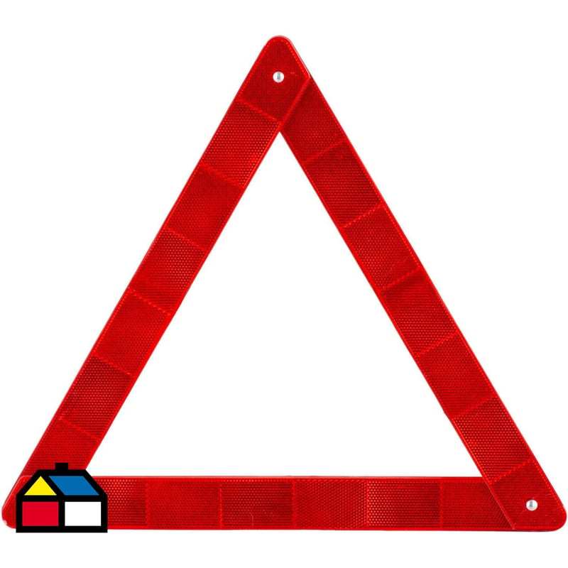 AUTOSTYLE - Triángulo reflectante 40x40x40 cm rojo