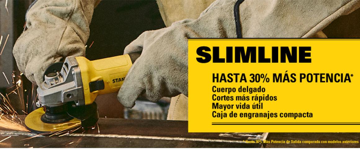 Esmeriladora Angular SLIMLINE STANLEY SG7115