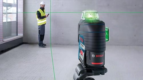 Nivel Láser de líneas verdes 120 metros 360° con bluetooth GLL 3-80 CG