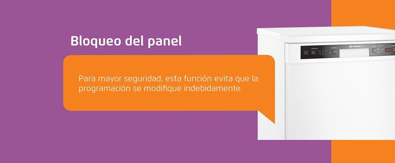Bloqueo de panel, para mayor seguridad