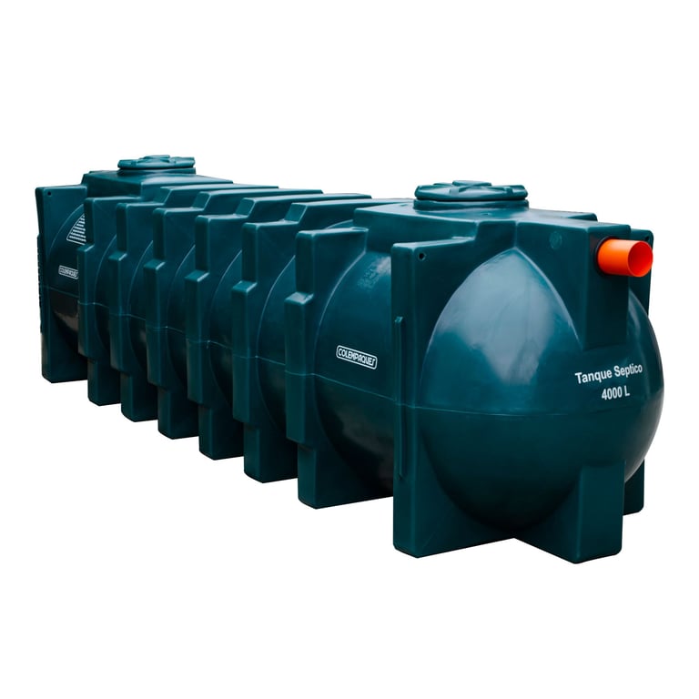 Tanque Séptico Imhoff Horizontal 4000 Litros Tapa Verde Colempaques ...