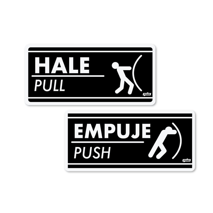 Señal Hale-Empuje 7.5X15Cm - Homecenter.com.co