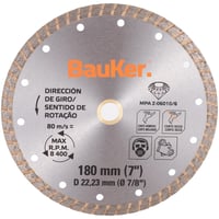 Bauker Disco diamantado turbo 7 pulgadas 21WT181