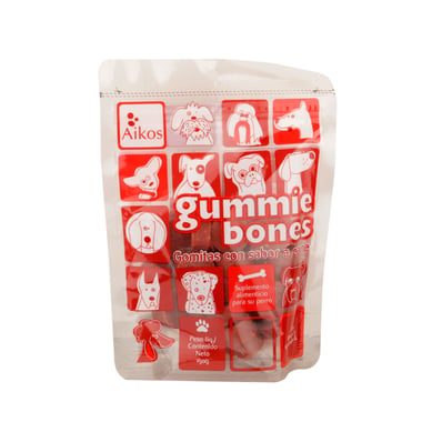 Snack Para Perro Gomitas Sabor A Carne Aikos 150 gr