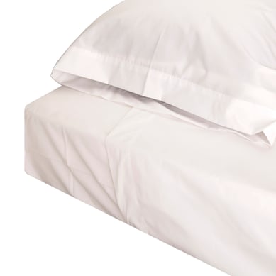 Juego De S�banas Doble 144 Hilos Blanco