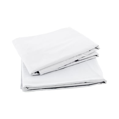 Juego De S�banas Extradoble 144 Hilos Blanco