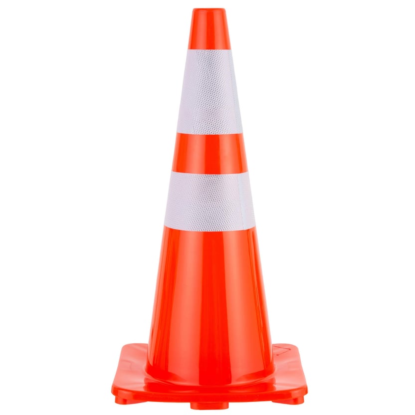 Cono Pvc 70Cm Cinta Reflectiva - Homecenter.com.co