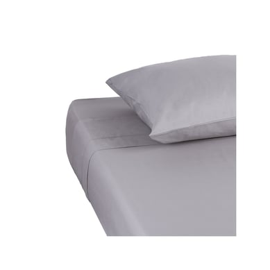 Juego Sabana 180 Hilos 100% Algodon King Gris