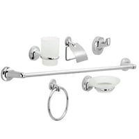 Kit de Accesorios Palermo para Baño x6 Piezas Cromado