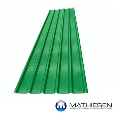 Teja Forte Verde/Blanco 5.9x0.94m 2mm UPVC