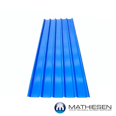 Teja Forte Azul/Blanco 11.8x0.94m 2mm UPVC