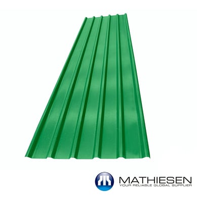 Teja Forte Verde/Blanco 11.8x0.94m 2mm UPVC