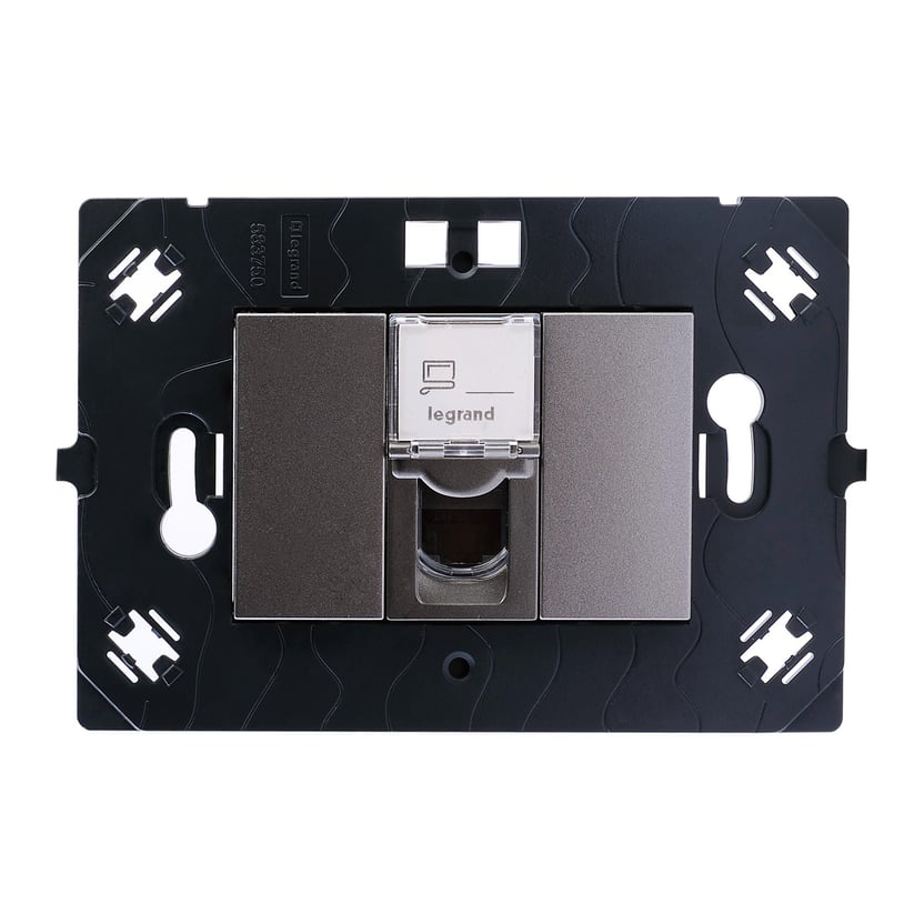 Toma Datos Rj45 Arteor Cuadrada Magnesio - Homecenter.com.co