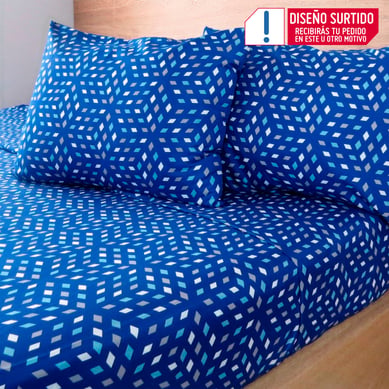 Juego de S�banas Doble Microfibra Surtido