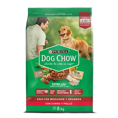 Alimento Seco Para Perro Salud Visible Adultos Medianos y Grandes Dog Chow 8 kg