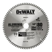 Disco Corte Aluminio 10-pulg 80 Dientes Dewalt
