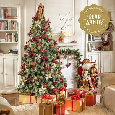 �rbol 210 cm x121 cm 1433 Ramas Brillante Doradas Navidad