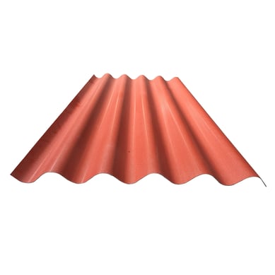 Teja #8 P7 Rojo/Bco 2.44x0.92m 1.5mm Upvc