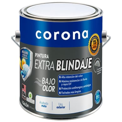 Pintura para Exterior Extra blindaje Blanco 1 Gal�n