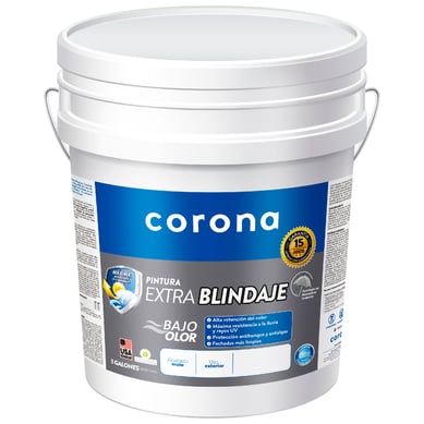 Pintura para Exterior Extra blindaje Blanco 5 Galones