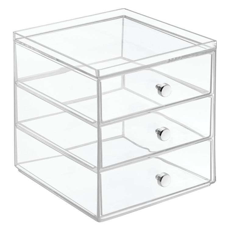 Organizador Acrilico Transparente 3 Cajones INTERDESIGN falabella
