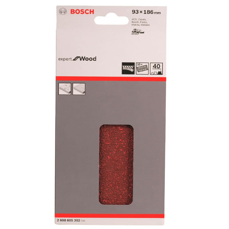 BOSCH Lija Orbitale C470 - 115x230mm Grana 40, Confezione Da 10 Pezzi - Foto 10