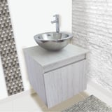 Mueble para Baño + Lavamanos Vessel 39 cm + Grifería + Sifón