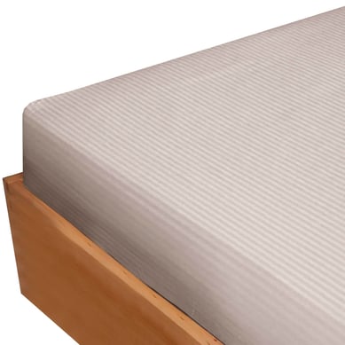 S�bana Ajustable Doble 300 Hilos 100% Algod�n Taupe