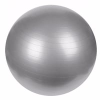 Balón Pelota Para Pilates/Yoga/Gimnasia De 75 Cm Color Gris