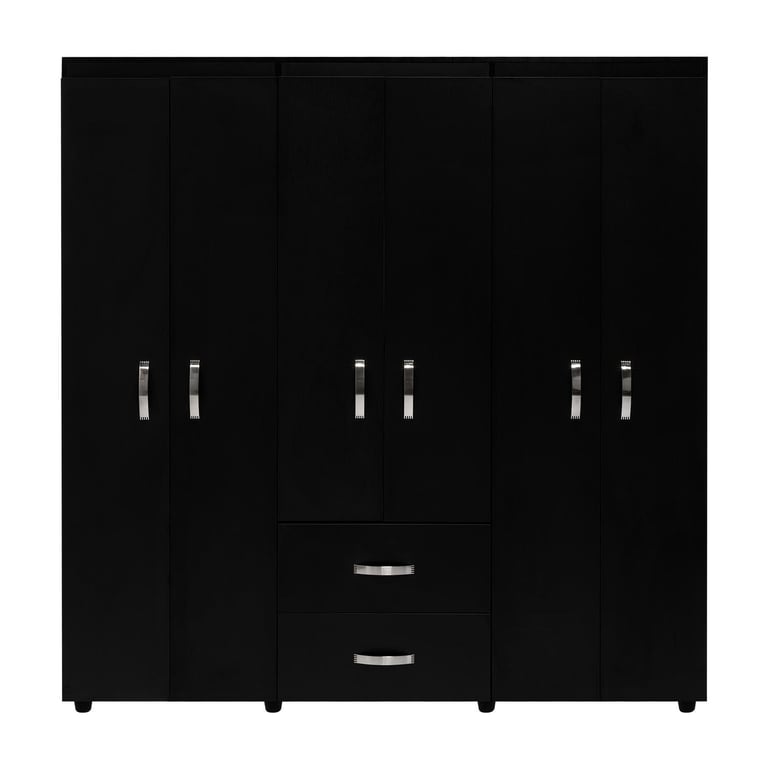 Closet Bariloche 6 Puertas 2 Cajones 180x170.3x50.3cm Wengue Homecenter