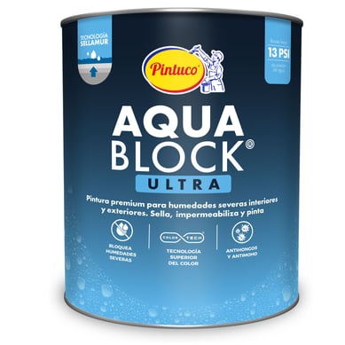 Pintura para Interior/Exterior Bloqueo de Humedad Sellamur Blanco 1 Gal�n