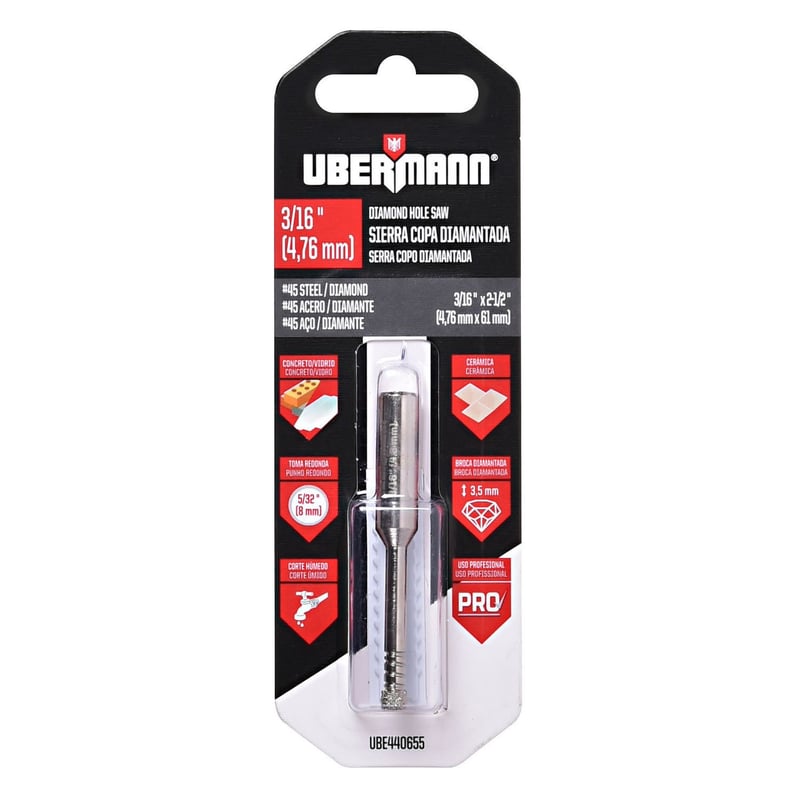 Copa Diamantada 3/16-pulg Ubermann UBERMANN | falabella.com