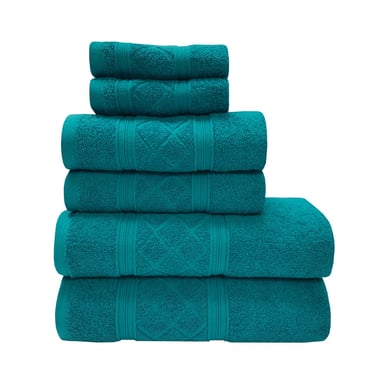 Set de Toallas x 6 Radiance Azul