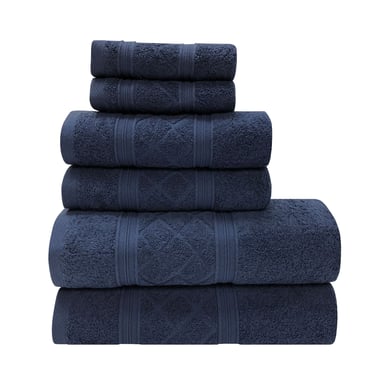 Set de Toallas x 6 Radiance Azul Oscuro