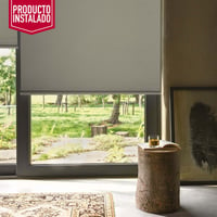 Blackout Enrollable Absolut Beige A La Medida Ancho Entre 120.5-130  Cm Alto Entre  150.5-160 Cm