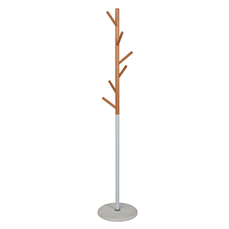 PERCHERO Kleiderständer Aus Bambus – 178 Cm Hoch, Mit 8 Haken