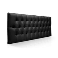 Cabecero Tapizado para Cama Doble 140x60cm Rombos Negro