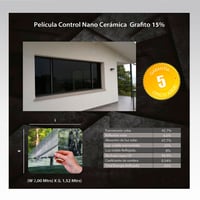 Película Control Solar Grafito 2x1,52m HGCSGRF15-2m