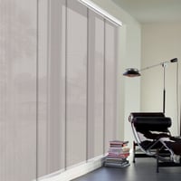 Cortina Panel Oriental Solar Screen 5 Gris A La Medida Ancho Entre 490.5-500  Cm Alto Entre  120.5-140 Cm