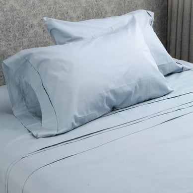 Juego S�bana 180 Hilos 100% Algod�n King Eter/Azul