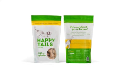 Snack Para Perro Pollo y Espinaca Happy Tails 180 g