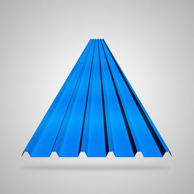 Teja 2mm 5.9X0.94 Azul UPVC